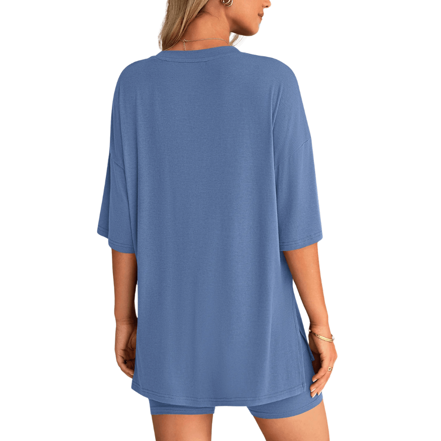 HelloMama™ Soft Tee & Flattering Shorts Two-Piece Set